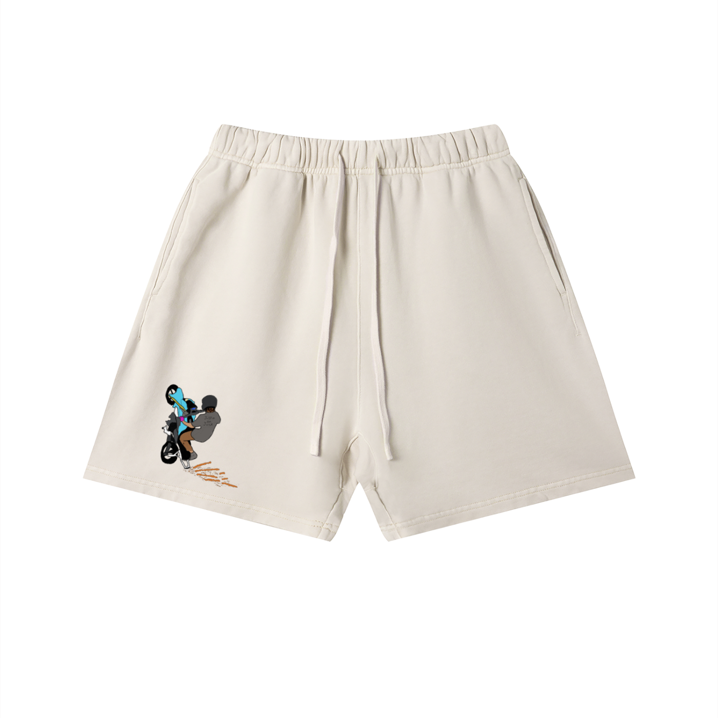 Officer Its Just A Grom Vintage Wash Cotton Shorts