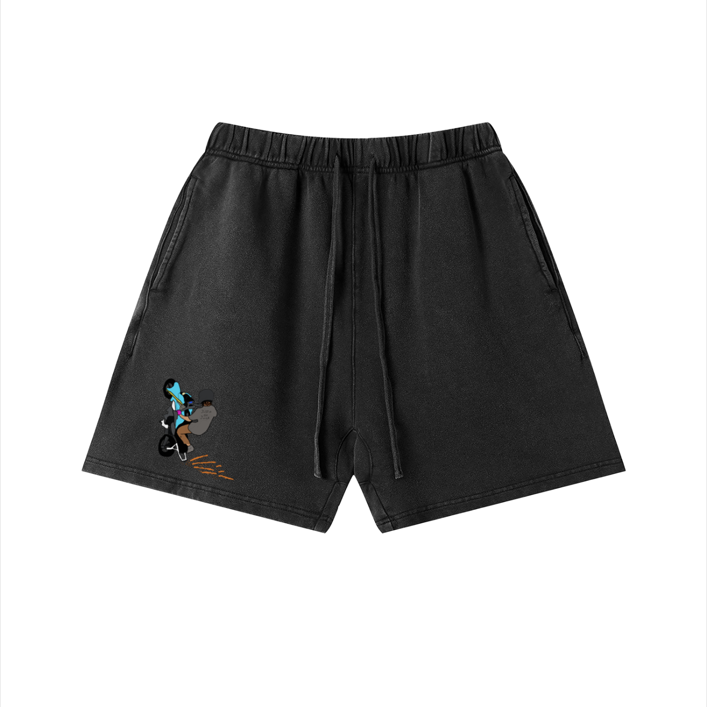 Officer Its Just A Grom Vintage Wash Cotton Shorts