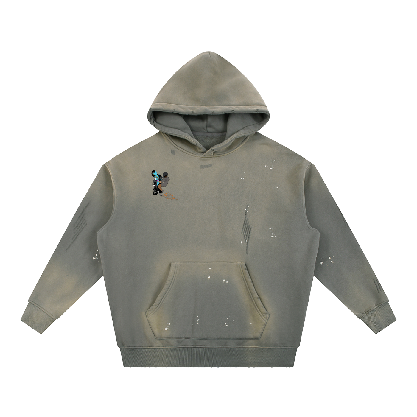 Officer Its Just A Grom Frayed Fleece Hoodie