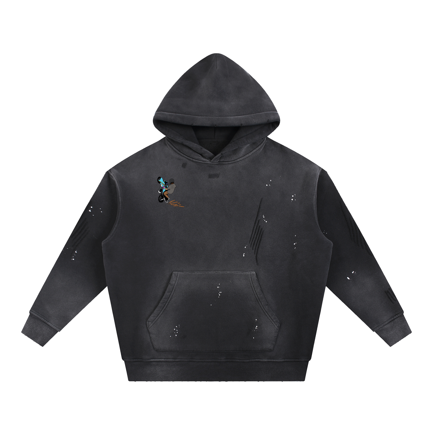 Officer Its Just A Grom Frayed Fleece Hoodie