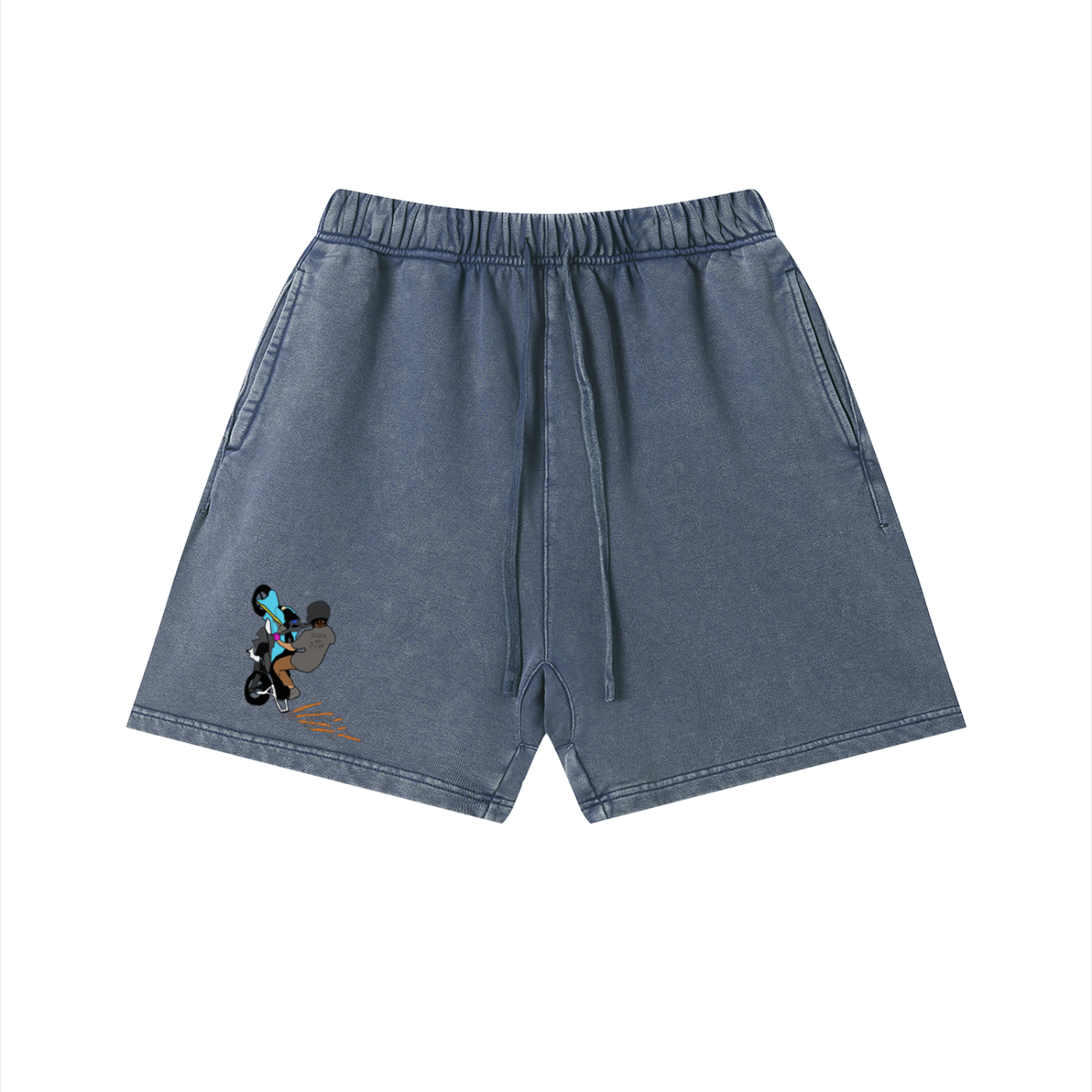 Officer Its Just A Grom Vintage Wash Cotton Shorts