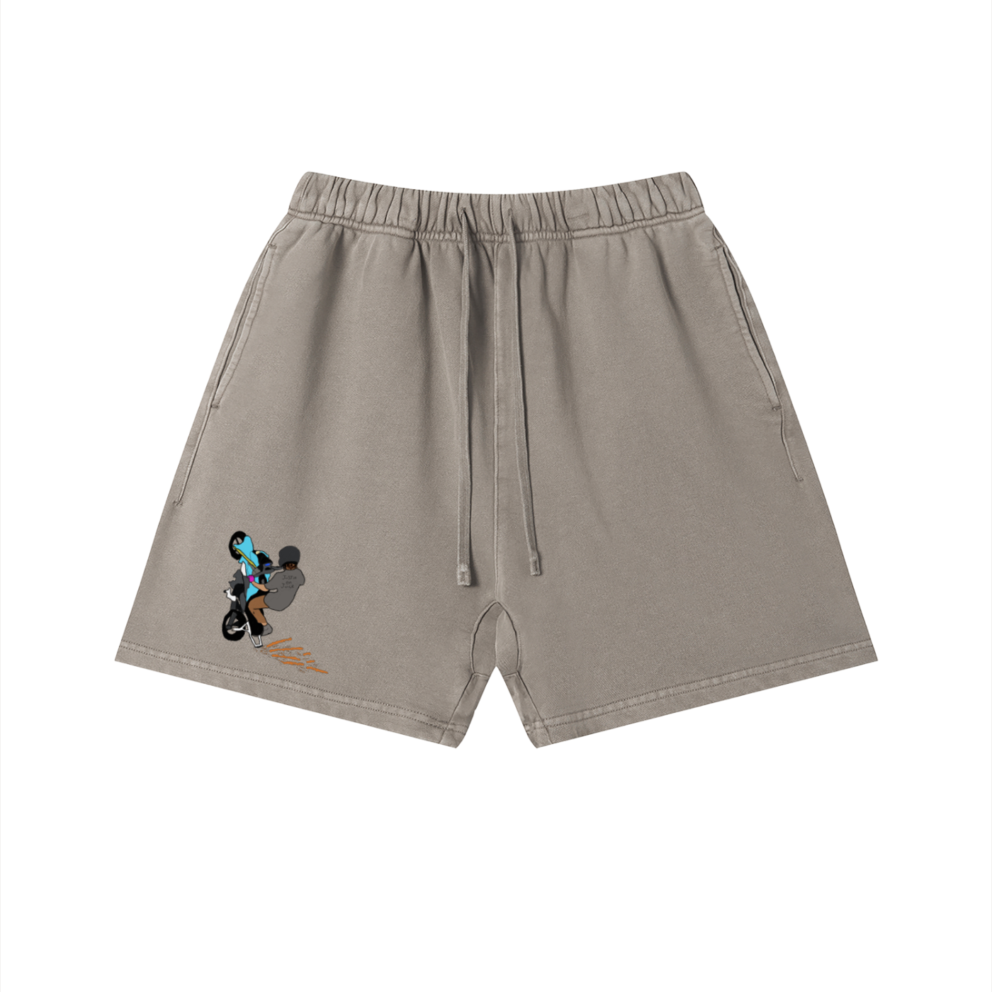 Officer Its Just A Grom Vintage Wash Cotton Shorts