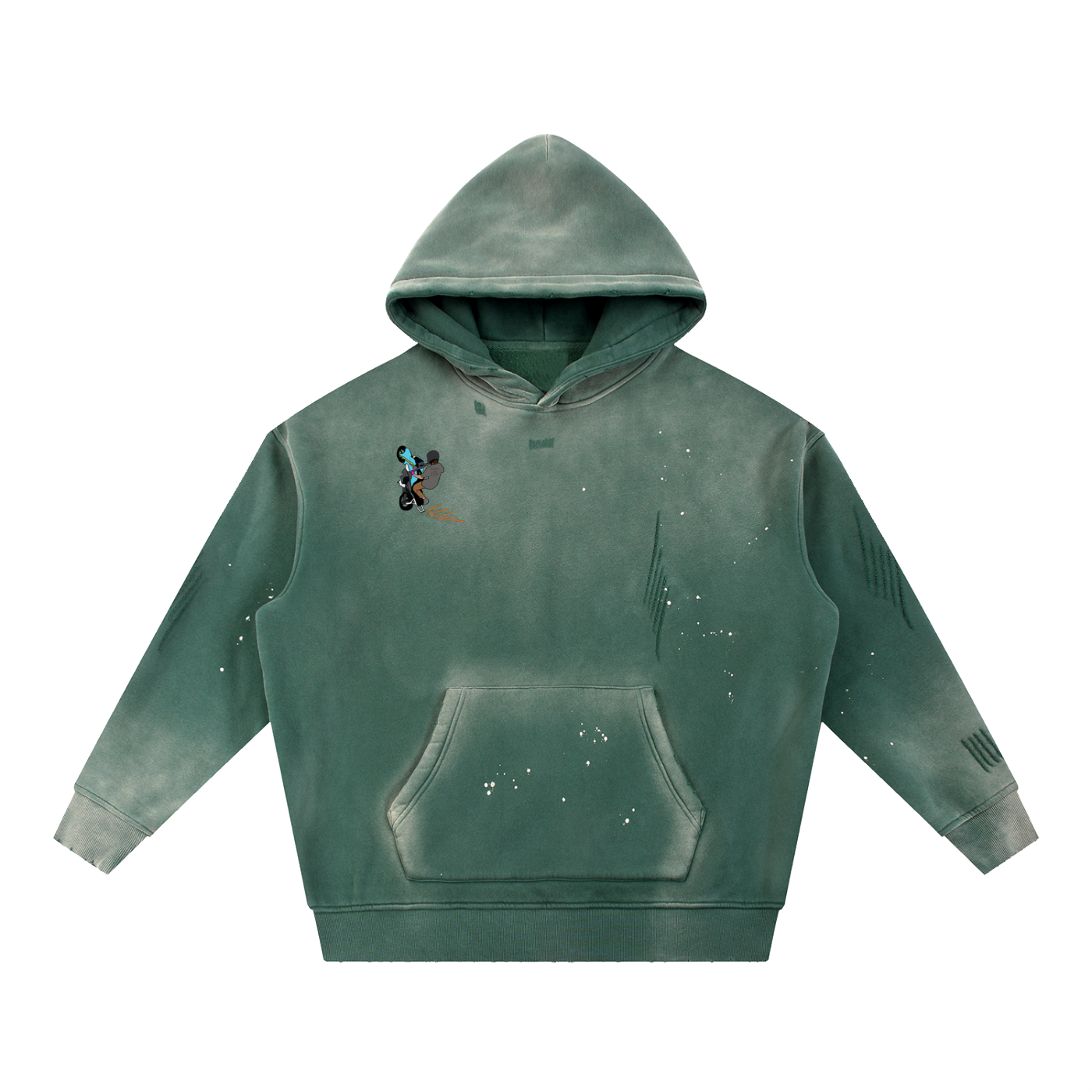 Officer Its Just A Grom Frayed Fleece Hoodie