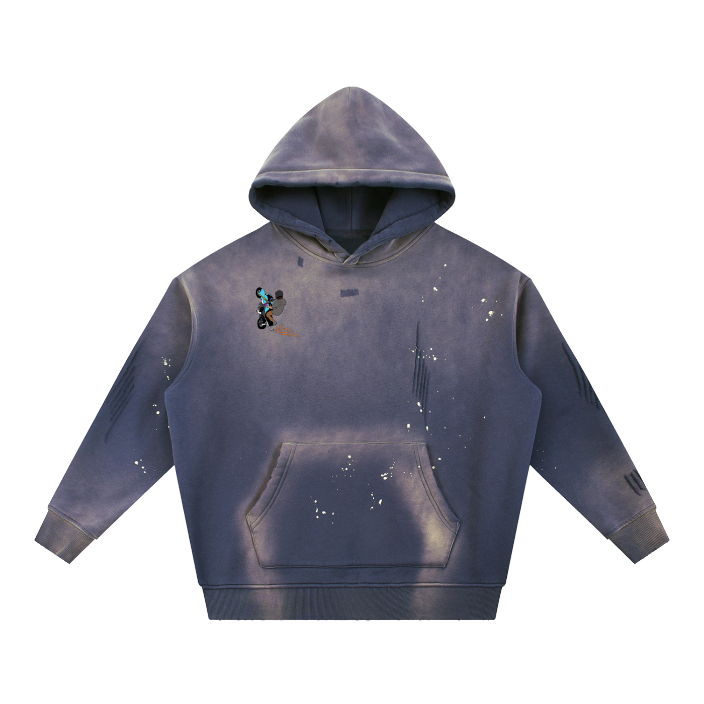 Officer Its Just A Grom Frayed Fleece Hoodie