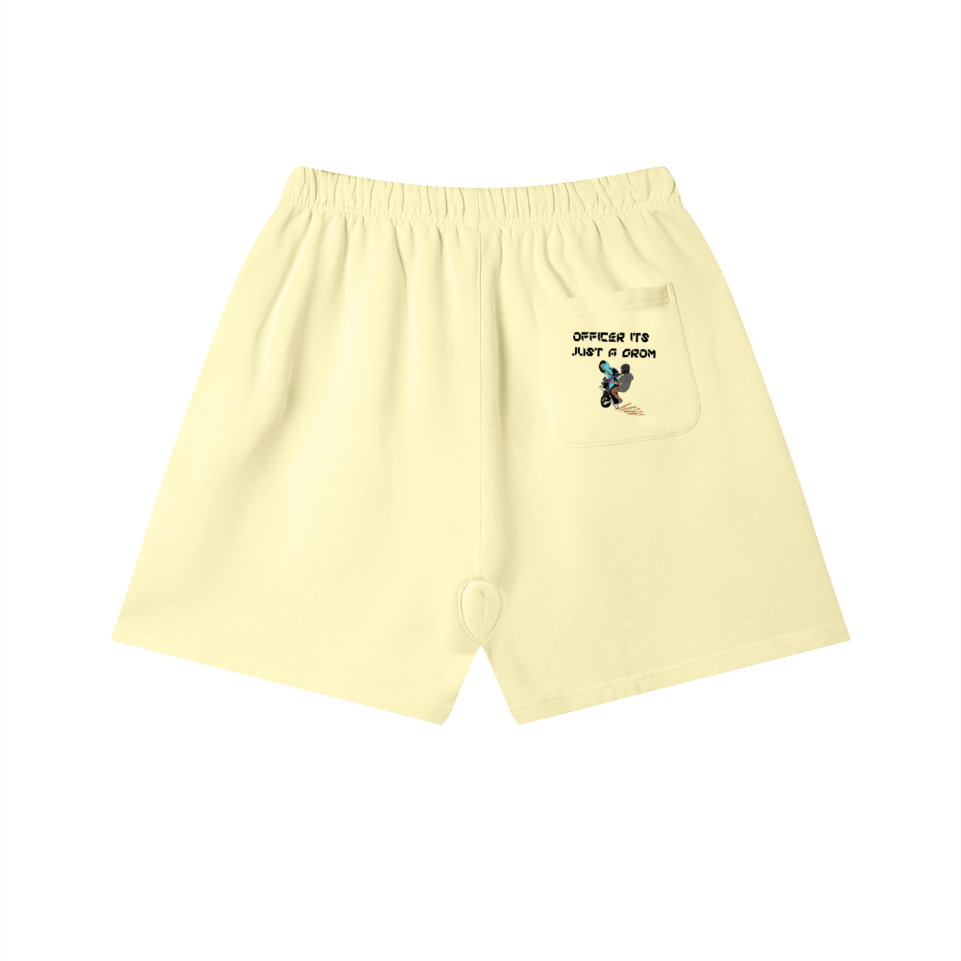 Officer Its Just A Grom Vintage Wash Cotton Shorts