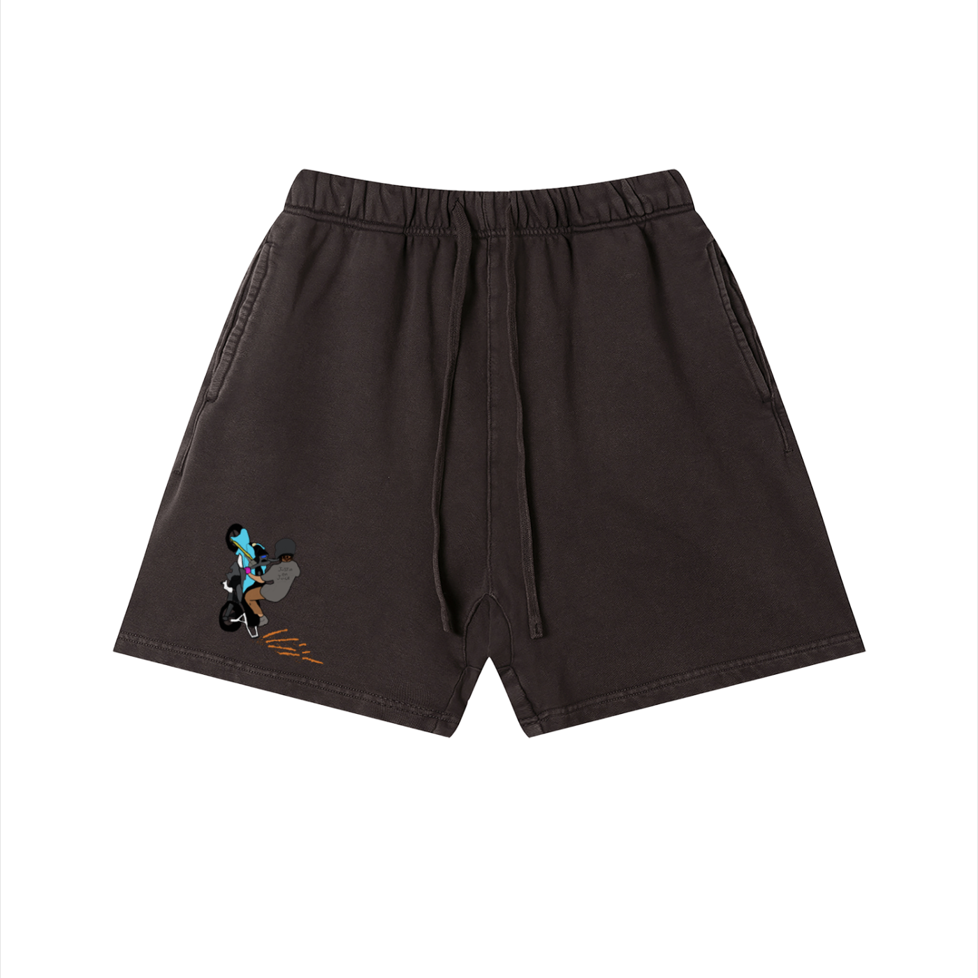 Officer Its Just A Grom Vintage Wash Cotton Shorts