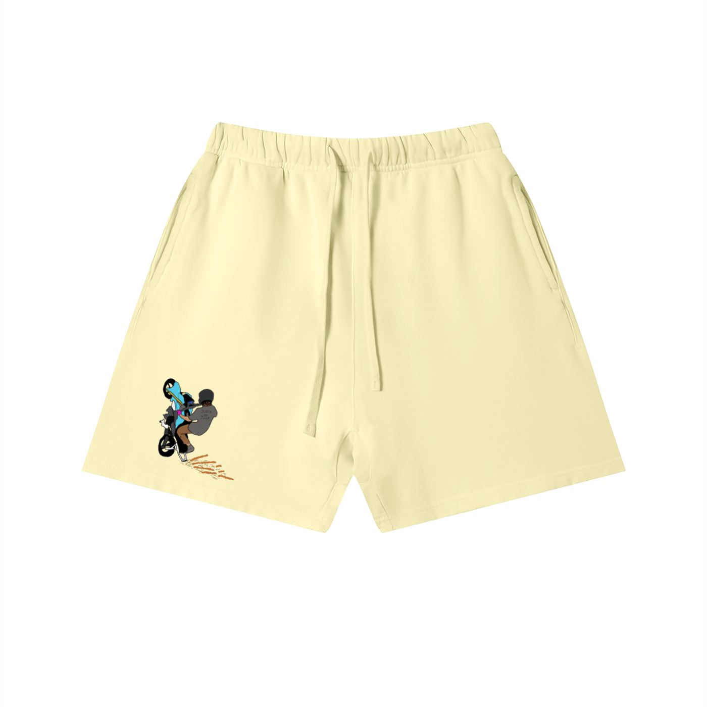 Officer Its Just A Grom Vintage Wash Cotton Shorts