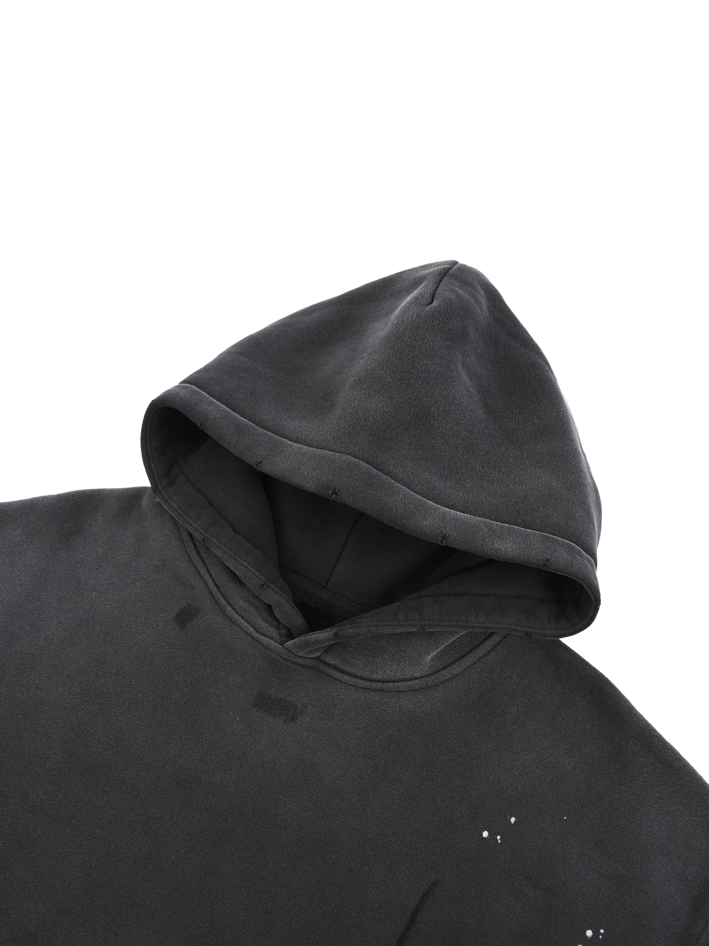 “Street Killa” Vintage Washed Frayed Fleece Hoodie